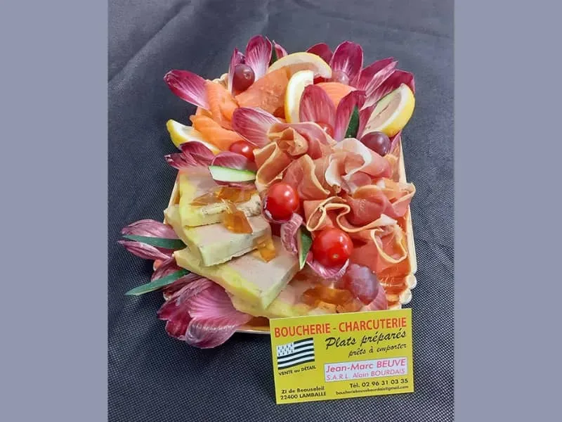 plateau charcuterie et foie gras